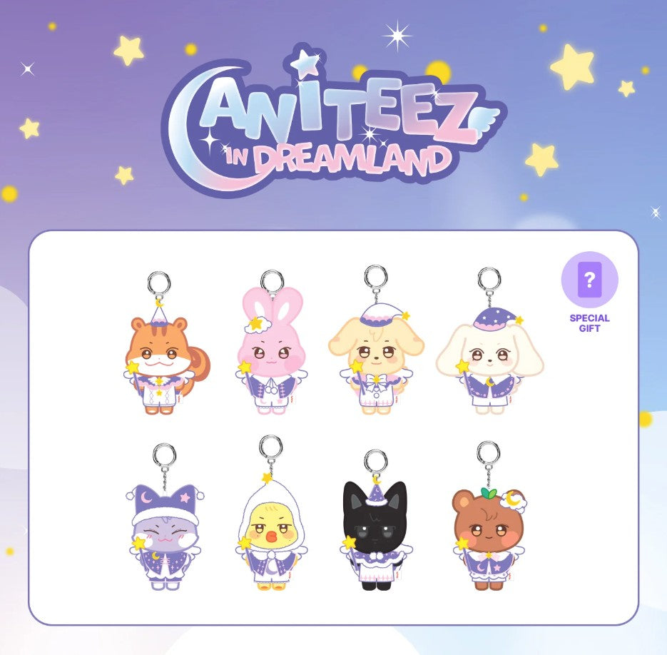 ATEEZ X ANITEEZ IN DREAMLAND MD PLUSH KEYRING (GUARDIAN ANGEL)
