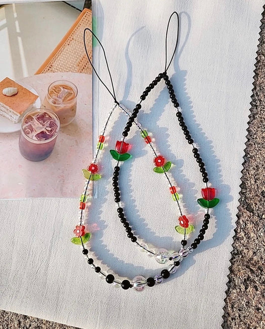 SPRING FLOWER PHONE STRAP