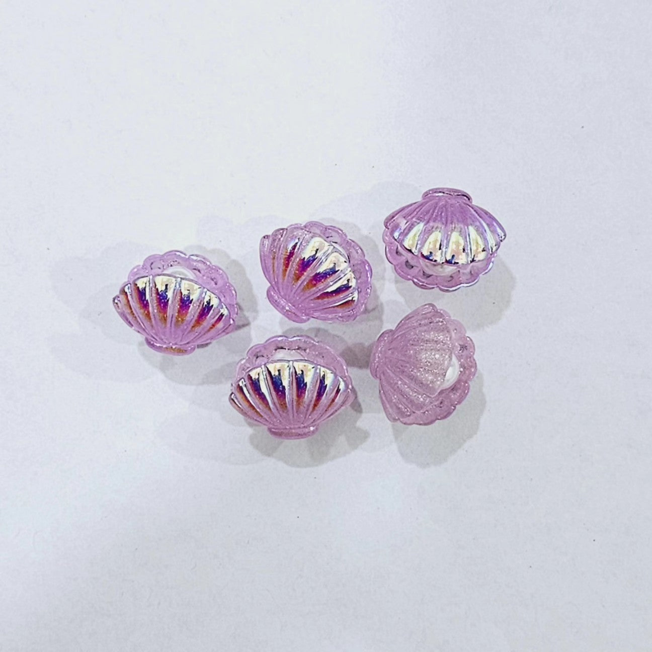 PURPLE SHELL SHOE CHARM