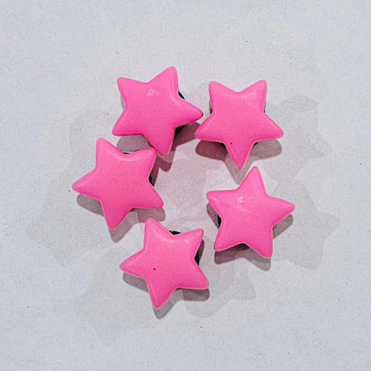 PINK STAR SHOE CHARM