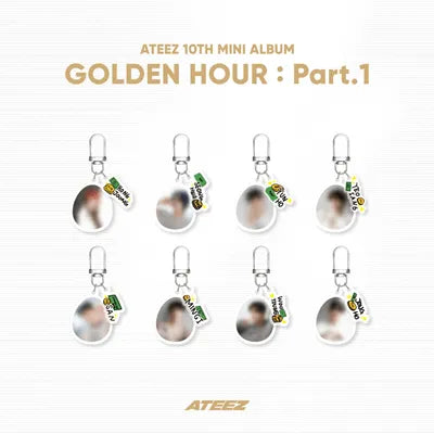 ATEEZ GOLDEN HOUR : PART.1 OFFICIAL MD RANDOM ACRYLIC KEYRING