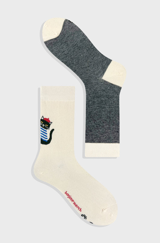 PARISIAN CAT SOCKS