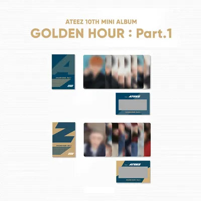 ATEEZ GOLDEN HOUR : PART.1 OFFICIAL MD PHOTO & SCRATCH CARD SET