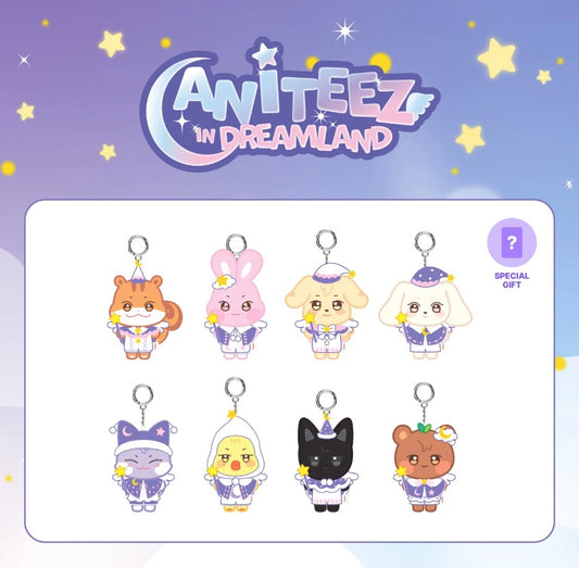 ATEEZ X ANITEEZ IN DREAMLAND MD PLUSH KEYRING (GUARDIAN ANGEL)