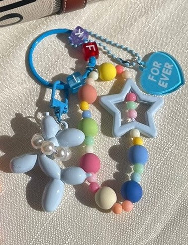 MINI STAR POODLE KEYCHAIN