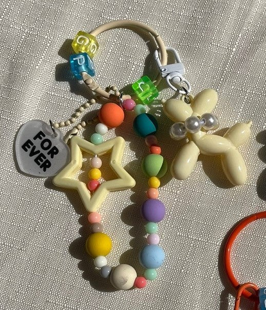 MINI STAR POODLE KEYCHAIN